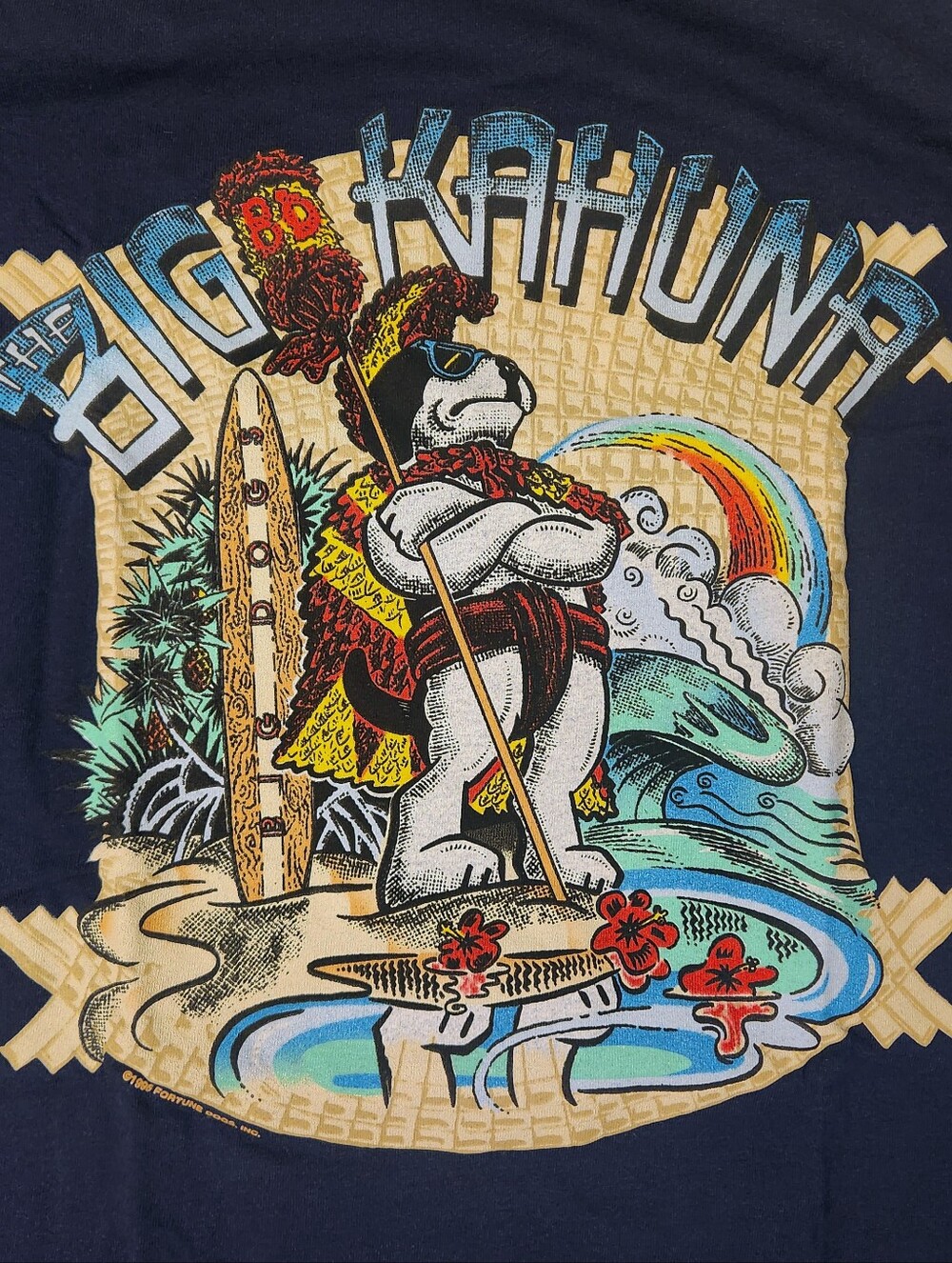 Vintage 90s Big Dogs Big Kahuna Shirt NOS